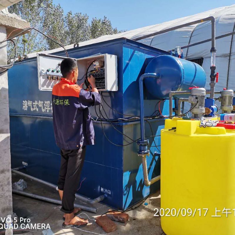 大型养殖场粪水处理系统 微滤固液分离机 养殖气浮一体机